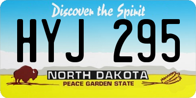 ND license plate HYJ295