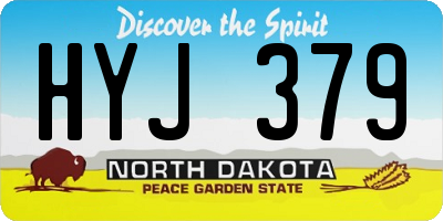ND license plate HYJ379
