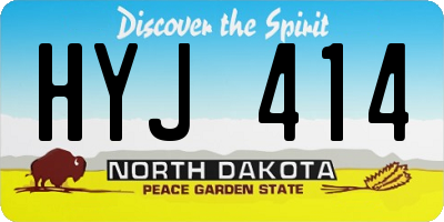 ND license plate HYJ414