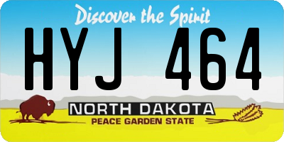 ND license plate HYJ464