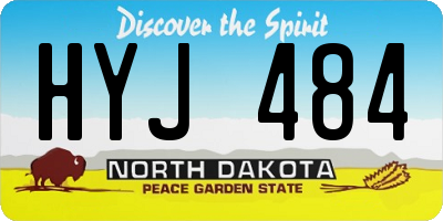 ND license plate HYJ484