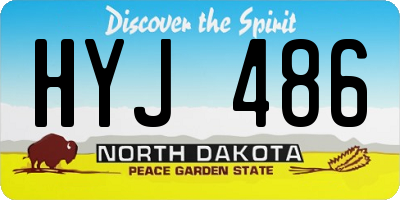 ND license plate HYJ486