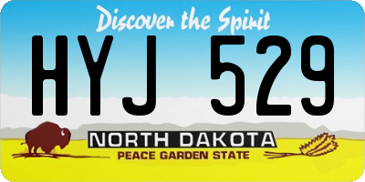 ND license plate HYJ529