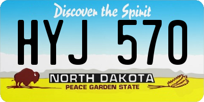 ND license plate HYJ570
