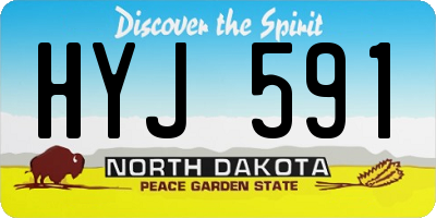 ND license plate HYJ591