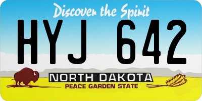 ND license plate HYJ642