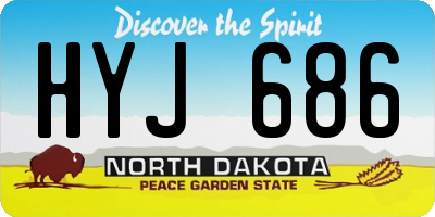 ND license plate HYJ686