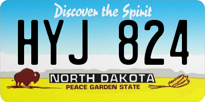 ND license plate HYJ824