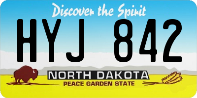 ND license plate HYJ842