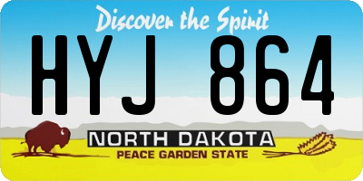 ND license plate HYJ864