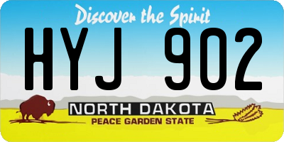 ND license plate HYJ902