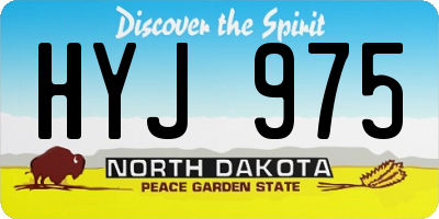 ND license plate HYJ975