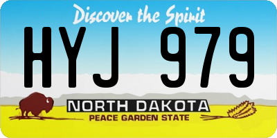 ND license plate HYJ979