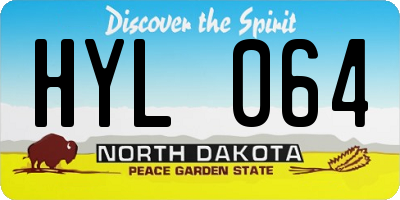 ND license plate HYL064
