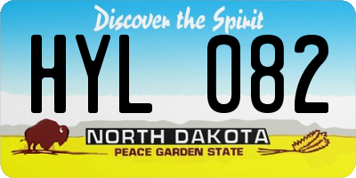 ND license plate HYL082