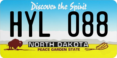 ND license plate HYL088