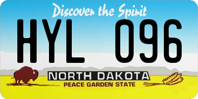 ND license plate HYL096