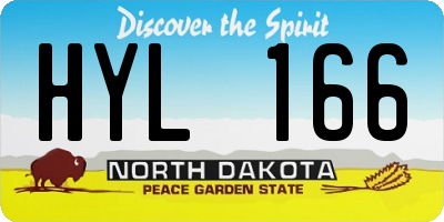 ND license plate HYL166
