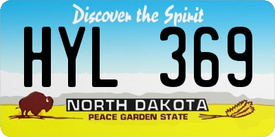 ND license plate HYL369