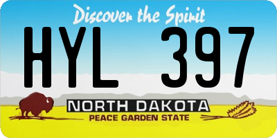 ND license plate HYL397