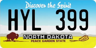 ND license plate HYL399