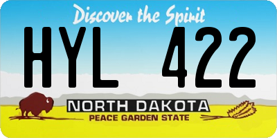 ND license plate HYL422