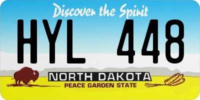 ND license plate HYL448