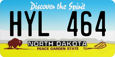 ND license plate HYL464