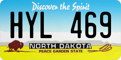 ND license plate HYL469