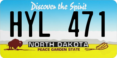 ND license plate HYL471