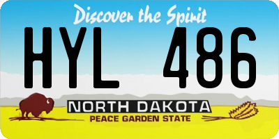 ND license plate HYL486