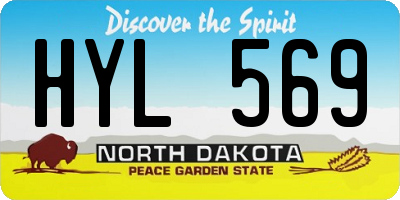 ND license plate HYL569