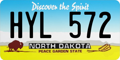 ND license plate HYL572