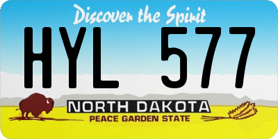 ND license plate HYL577
