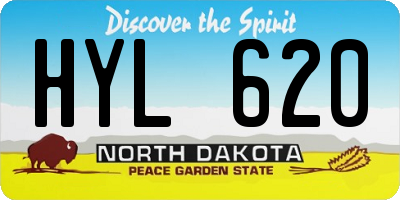 ND license plate HYL620