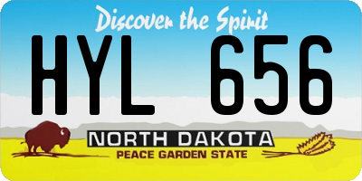 ND license plate HYL656