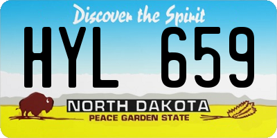 ND license plate HYL659
