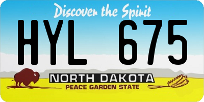 ND license plate HYL675