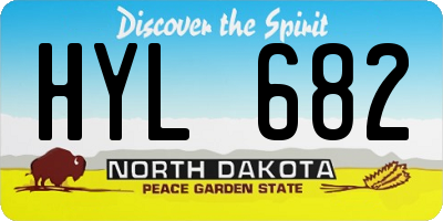 ND license plate HYL682