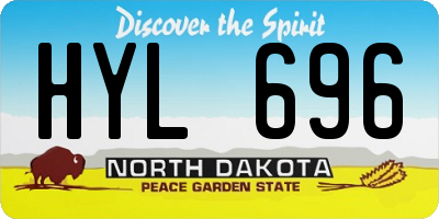 ND license plate HYL696