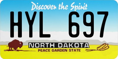 ND license plate HYL697