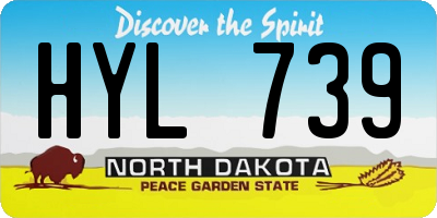 ND license plate HYL739