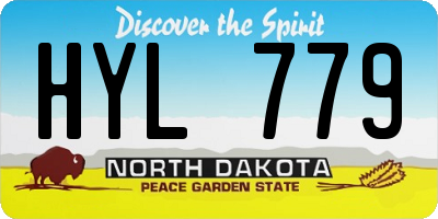 ND license plate HYL779