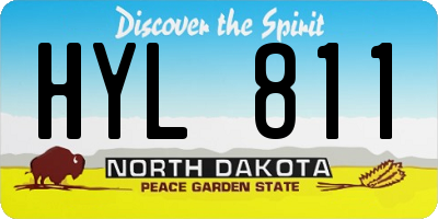 ND license plate HYL811