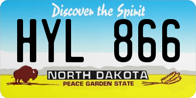 ND license plate HYL866