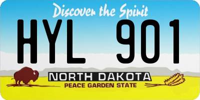 ND license plate HYL901