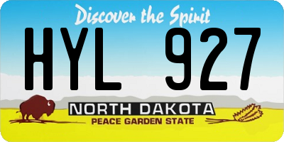 ND license plate HYL927