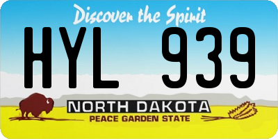 ND license plate HYL939