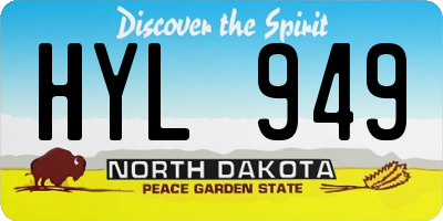 ND license plate HYL949