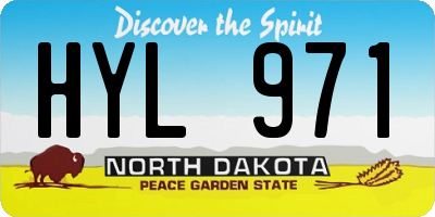 ND license plate HYL971